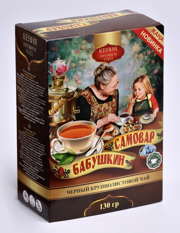 Чай Бабушкин Самовар черный крупнолистовой 130 гр/32 шт