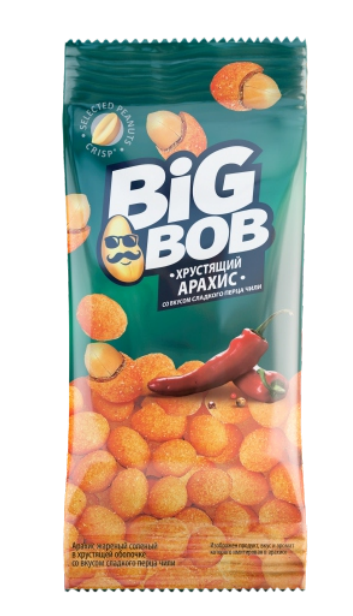 Арахис Big Bob в оболочке со вкусом чили 1000 гр.