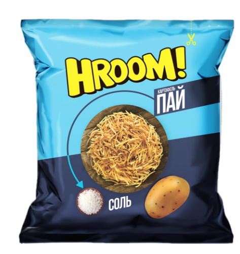  Картофельная  соломка  TM HROOM со вкусом «соль» - 25 гр