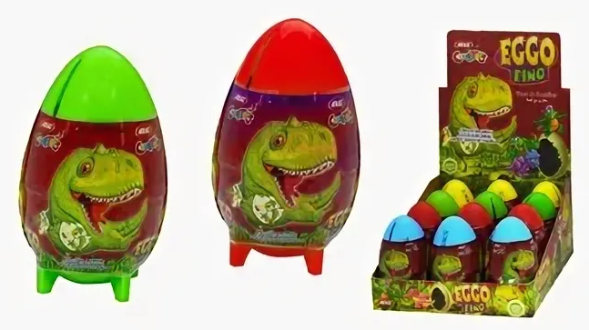 Пластиковое яйцо Dinoland, Eggo Dino 6*12 шт
